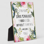 学校の心理学者事務所の装飾の感謝ギフト フォトプラーク (側面)