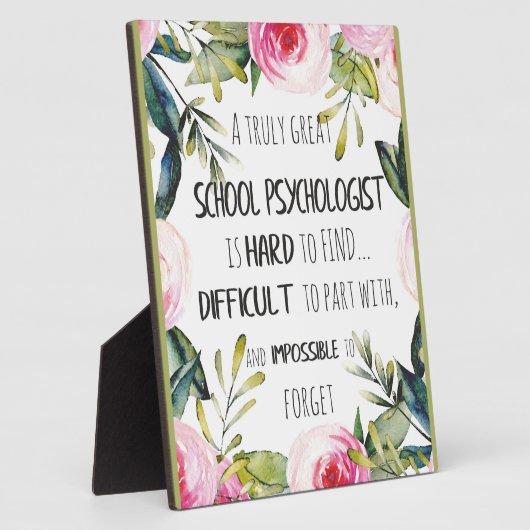 学校の心理学者事務所の装飾の感謝ギフト フォトプラーク (側面)