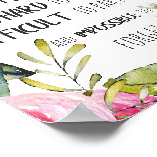 学校の心理学者事務所の装飾の感謝ギフト ポスター (角)