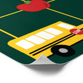 学校の思い出 教師 教室 カレンダー ポスター (角)