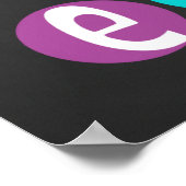 学校の感動的黒板ルックポスター ポスター (角)