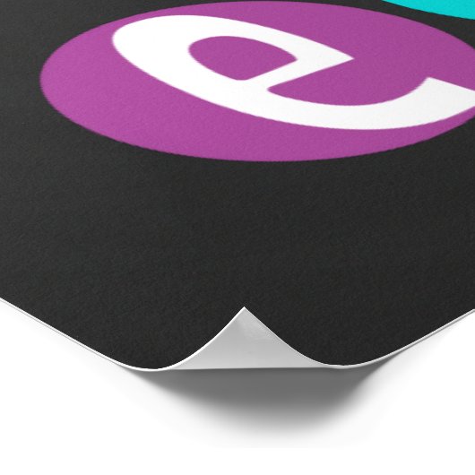 学校の感動的黒板ルックポスター ポスター (角)