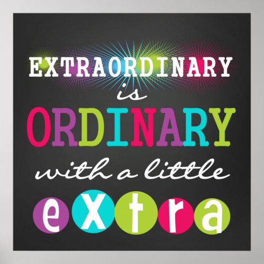 学校の感動的黒板ルックポスター ポスター (正面)