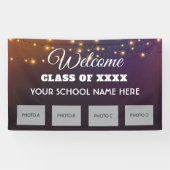 学校の懇親会へようこそフォトバナー 横断幕 (横)