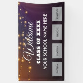 学校の懇親会へようこそフォトバナー 横断幕 (縦)