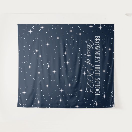 学校の懇親会または卒業写真ブースの背景 タペストリー (正面(横))