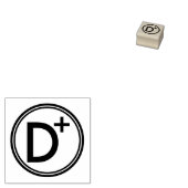 学校の成績 Dプラス ゴム印 (押印)