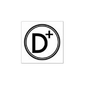 学校の成績 Dプラス ゴム印 (インプリント)