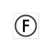 学校の成績 F ゴム印 (インプリント)