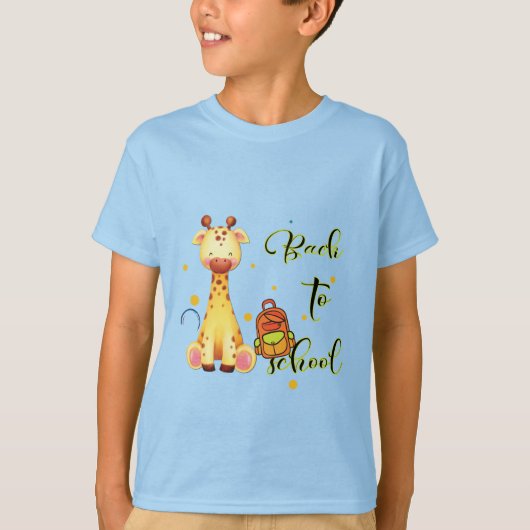 学校の戻る：準備、セット学! Tシャツ (正面)