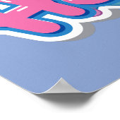 学校の手を洗うアラーム ポスター (角)