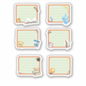 学校の手帳 シール (正面)