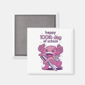 学校の招待状の100日目 マグネット (正面/裏面)