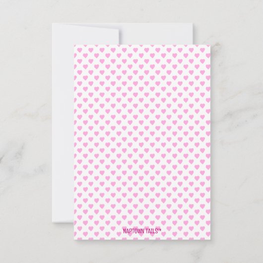 学校の教室のパップラブのための子供のバレンタインカード サンキューカード (裏面)