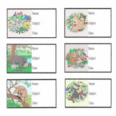 学校の教科書シール シール (正面)