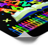 学校の数学の日、タイムテーブル、国際的数学O ポスター (角)