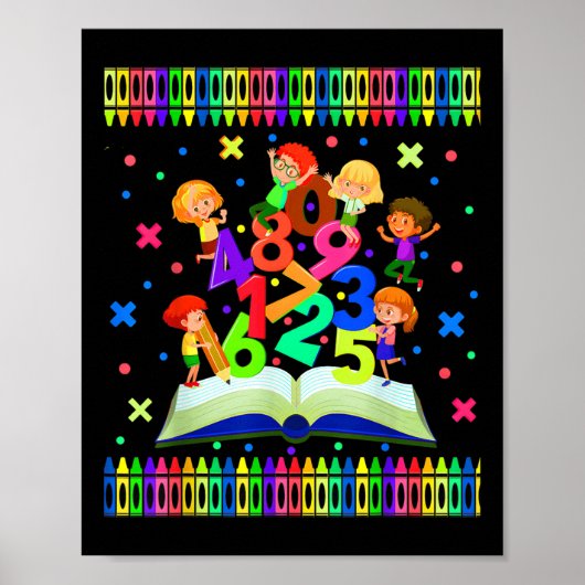 学校の数学の日、タイムテーブル、国際的数学O ポスター (正面)