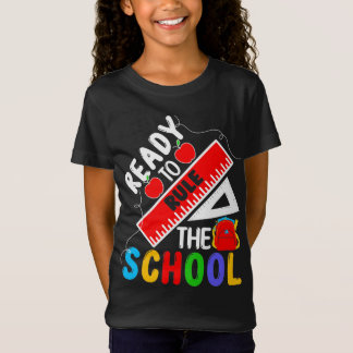 学校の新学期ギフトスタッドを規制する準備ができて Tシャツ