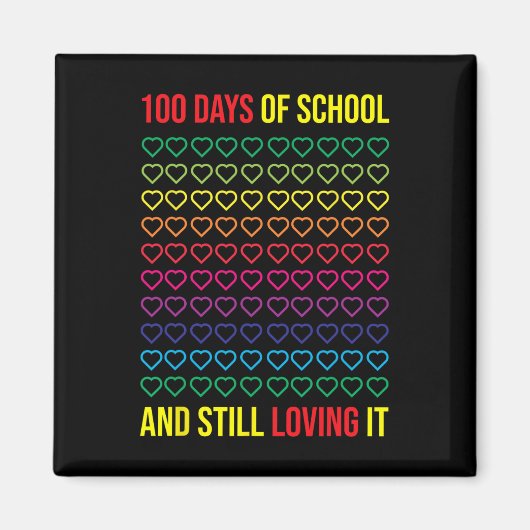 学校の日と愛し続けるSchの100日 マグネット (正面)