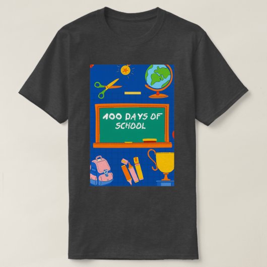 学校の日のコピー日の学校日スマート Tシャツ (デザイン正面)