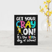 学校の日は先生にあなたのCrayを得おもしろいる カード (黄色い花)