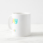 学校の日は先生にあなたのCrayを得おもしろいる コーヒーマグカップ (正面左)