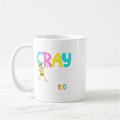 学校の日は先生にあなたのCrayを得おもしろいる コーヒーマグカップ (左)