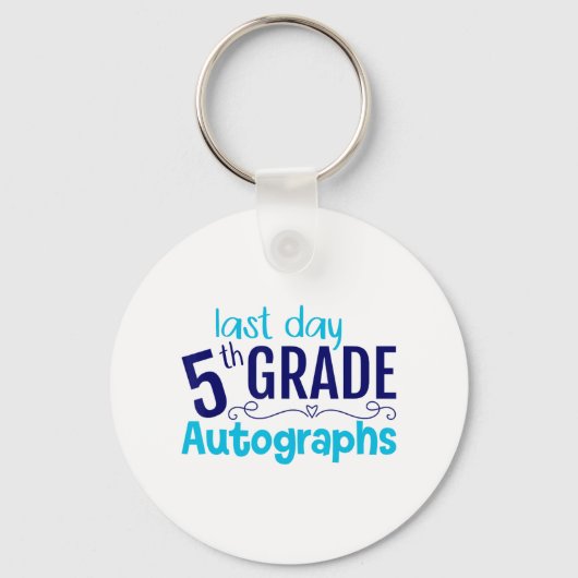 学校の日オートグラフ5年生 キーホルダー (正面)