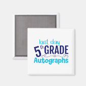 学校の日オートグラフ5年生 マグネット (正面/裏面)