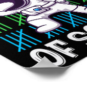 学校の日ボーイズガールズガールズキッズおもしろいダビングアストロナウ ポスター (角)