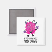 学校の日モンスターガールズキッズアイ生き延び100 マグネット (正面/裏面)