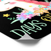 学校の日ユニコーン100魔法の日の女教えの子 ポスター (角)