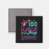 学校の日ユニコーン100魔法の日先生ギル マグネット (正面/裏面)