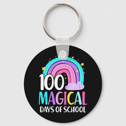 学校の日レインボーマジカル100日の学校 キーホルダー (正面)