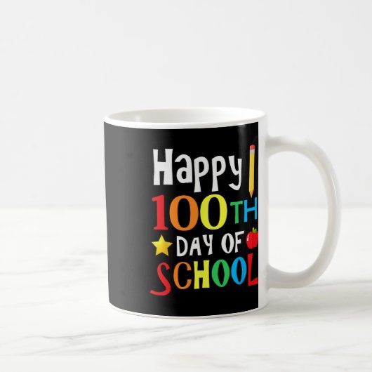 学校の日先生子供の子供ハッピー100日1 コーヒーマグカップ (右)