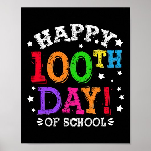 学校の日先生子供ハッピー100日7 ポスター (正面)