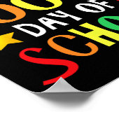 学校の日先生子供ハッピー100日8 ポスター (角)