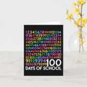 学校の日先生子供100日数学番号 カード (黄色い花)