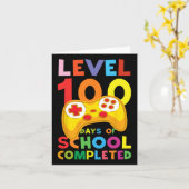 学校の日先生学生子供100日 カード (黄色い花)