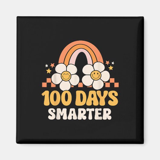 学校の日先生100日レインボーキッド マグネット (正面)
