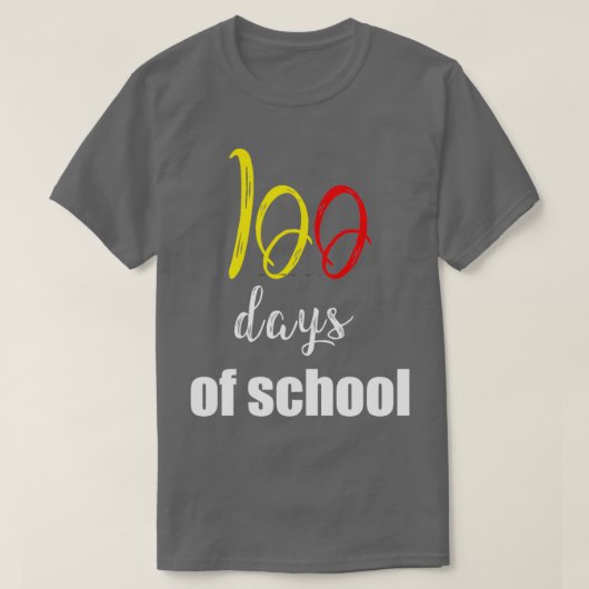 学校の日100おもしろいアイディアデザイン1 Tシャツ (デザイン正面)