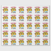 学校の日100おもしろい先生タコス ラッピングペーパー (フラット)