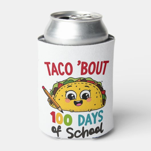 学校の日100おもしろい先生タコス 缶クーラー (缶正面)