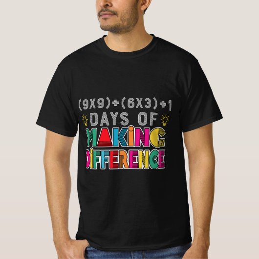 学校の日100人が違いを生む100日目 Tシャツ (正面)