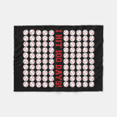 学校の日100人に100日のプレゼントを当てた フリースブランケット (正面(横))