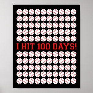 学校の日100人に100日のプレゼントを当てた ポスター
