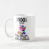 学校の日100人は子猫にちがいない100日 コーヒーマグカップ (左)