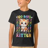 学校の日100人は子猫にちがいない100日 Tシャツ (正面)