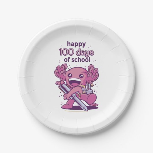 学校の日100名 ペーパープレート (正面)