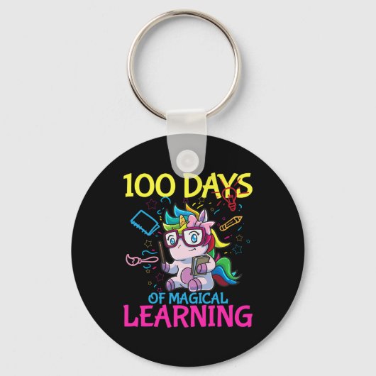 学校の日100日の学校1 キーホルダー (正面)